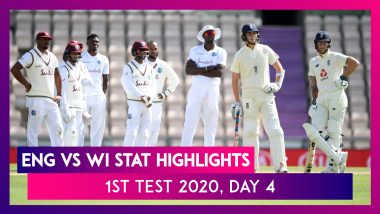 ENG vs WI Stat Highlights, 1st Test 2020, Day 4: Zak Crawley Best Score Gives Hosts 170-Run Lead