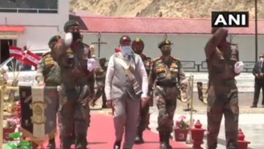 PM Narendra Modi Visits Hall of Fame Museum in Ladakh, Pays Tribute to Soldiers Killed in Galwan Valley Clash