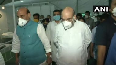 Amit Shah, Rajnath Singh Visit Newly-Created 1,000-Bed COVID-19 Hospital in Delhi