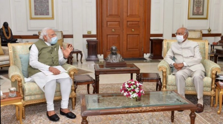 PM Modi Meets President to Discuss Various Issues: Rashtrapati Bhavan 
