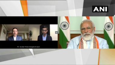 PM Narendra Modi Interacts with Google CEO Sundar Pichai on Technology, Work Culture