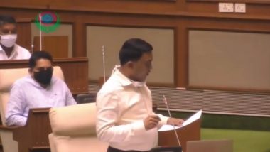 Goa Budget 2020–21: CM Pramod Sawant Passes Budget for Financial Year 2020–21 Amid Ruckus From Opposition