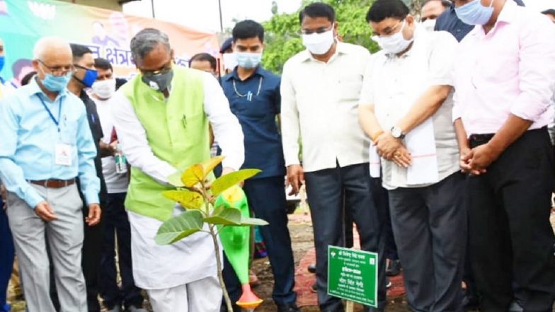 Uttarakhand CM Trivendra Singh Rawat Inaugurates ‘Smriti Van’ in Dehradun on Harela Festival, Urges People to Plant Saplings