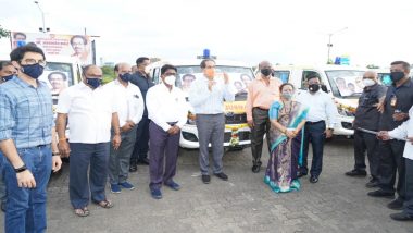 Maharashtra CM Uddhav Thackeray Flags off 25 Ambulances Donated by Shiv Sena