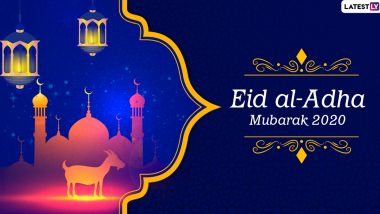 Eid al-Adha HD 2020 Images and Bakra Eid Mubarak Wallpapers for Free Download Online: Wish Happy Eid ul-Adha With WhatsApp Stickers, GIF Greetings, Facebook Messages and SMS on Bakrid