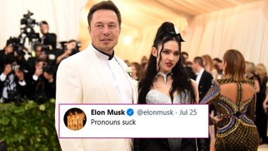 Elon Musk Tweets 'Pronouns Suck', Partner Grimes Schools Him on Twitter Asking to Switch Off His Phone or Call Her!