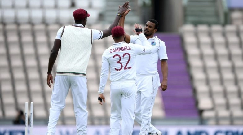 ENG vs WI 1st Test 2020 Day 2: Shannon Gabriel, Jason Holder Restrict Hosts to 106/5 at Lunch