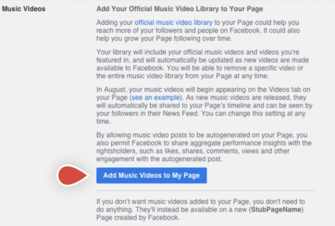 Facebook Music Videos