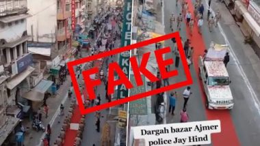 Did Rajasthan Policemen Visit Ajmer Sharif Dargah to Pay Respect After Lockdown? Ajmer Police Quashes Fake Claims, Says It Was COVID-19 Awareness March