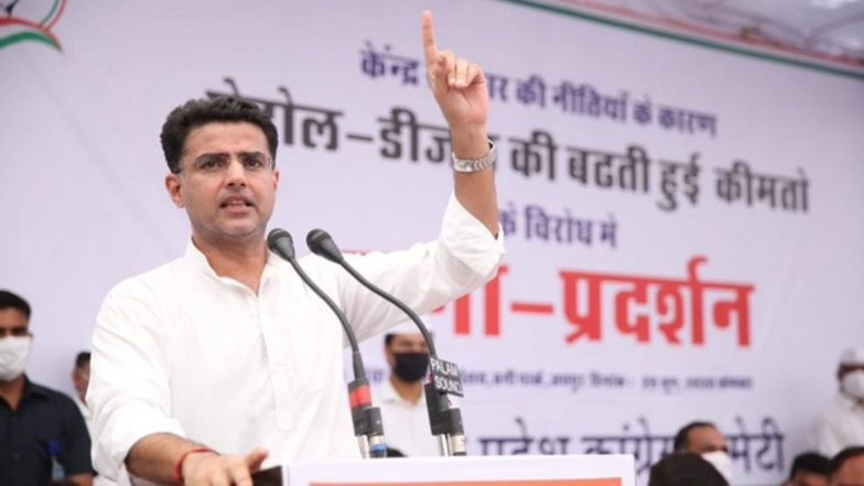 Sachin Pilot Press Conference Live Streaming: Watch Rebel Congress Leader's Presser Amid Political Crisis in Rajasthan
