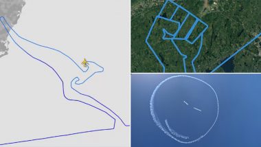 Last Qantas Boeing 747 Makes Iconic Kangaroo Logo in Sky in Australia; From Smiley Face to Raised Fist, Other Times When Flight Route Drawings Spread Smiles
