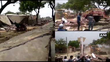 Gangster Vikas Dubey's House in Bithur Demolished Day After Killing of Eight Policemen in Kanpur Encounter