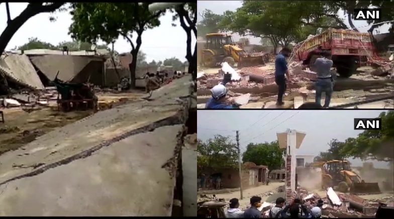 Gangster Vikas Dubey's House in Bithur Demolished Day After Killing of 8 Policemen in Kanpur Encounter