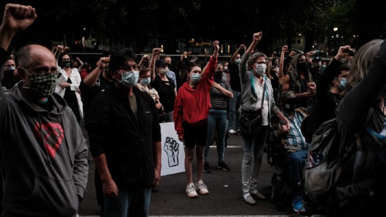 Portland Protest: Police Precinct Set on Fire, Authorities Deploy Tear Gas to Disperse Demonstrators