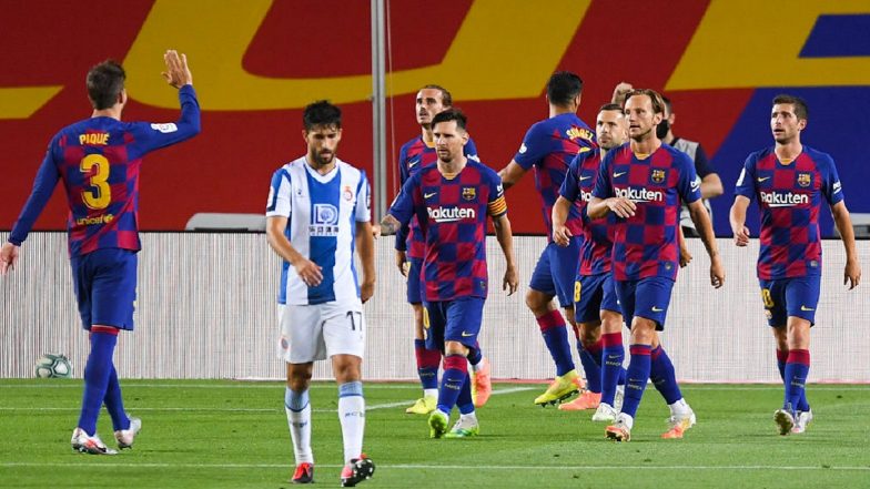 FC Barcelona vs Espanyol 1–0, La Liga 2020–21 Match Result: Luis Suarez’s Goal Keeps Barcelona's Title Hopes Alive