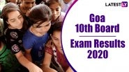 Goa SSC Result 2020 Declared: Check Class 10 GBSHSE Board Exam Results Online at gbshse.gov.in