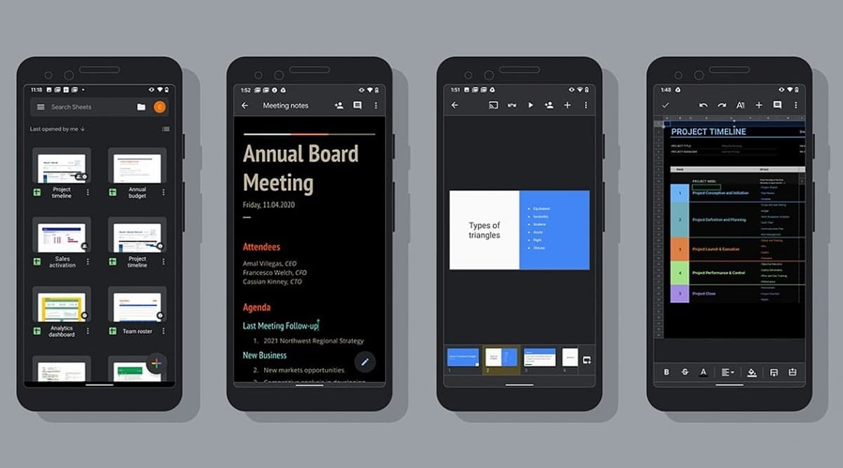 Google Docs, Google Sheets & Google Slides Get Dark Mode Feature on Android