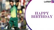 Faf du Plessis Birthday Special: Lesser Known Facts About the Former South African Captain As He Turns 36