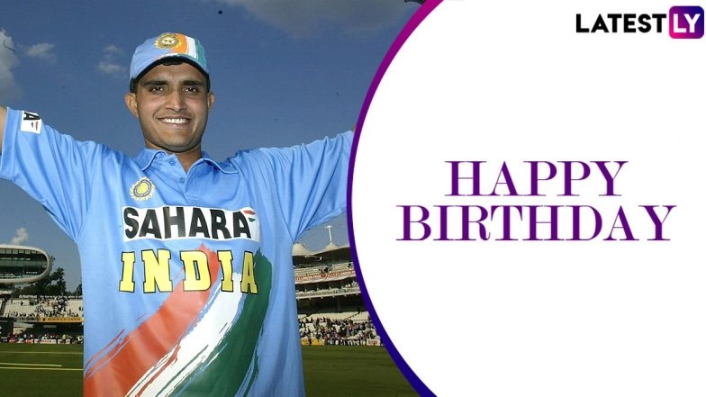 Sourav Ganguly Birthday Special: Interesting Facts About the Former Indian Captain As He Turns 49