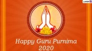 Guru Purnima Images & HD Wallpapers For Free Download Online: Wish Happy Guru Purnima 2020 With WhatsApp Stickers and GIF Greetings