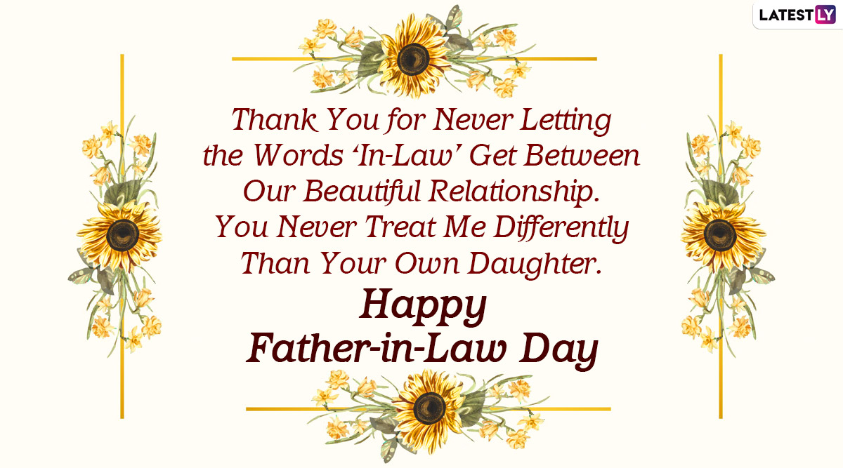 National FatherinLaw Day 2020 Greetings From DaughterinLaw