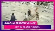 Himachal Pradesh Rains: Police Personnel Rescue Locals Of Badseri Village Stuck In Kharoghla Nalla