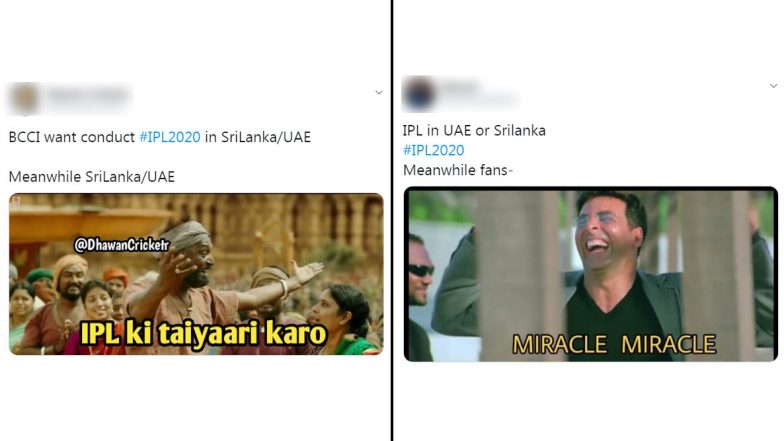 IPL 2020 Update: Twitterati Go Berserk As BCCI Official Says Indian Premier League 13 May Take Place in Sri Lanka or UAE
