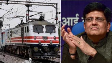 Indian Railways Will Move to 100% Electrification in Next 3.5 Years, Says Union Minister Piyush Goyal