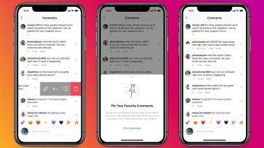 Instagram Rolls Out Pinned Comment Feature to Help Users Pin Up Important or Favourite Comments on Their Posts