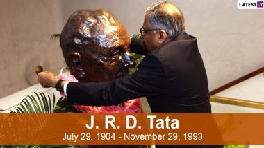 JRD Tata 116th Birth Anniversary Wishes: Twitterati Pay Tributes to India's Visionary Entrepreneur And The Father of Country's Aviation