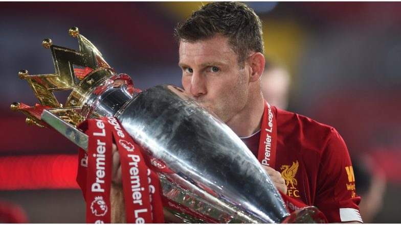 James Milner Aims Explicit Jibe at Manchester United During Liverpool Premier League 2019-20 Trophy Celebrations (Watch Video)