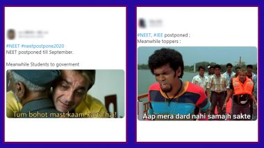 NEET and JEE Main Exams Postponed Till September, Backbencher Students Celebrate With Funny Memes and Jokes Which Toppers Surely Wouldn't Appreciate
