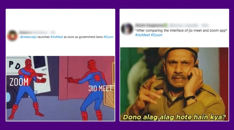 JioMeet and Zoom Funny Memes and Jokes Trend Online