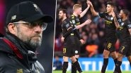 Jurgen Klopp Displeased As Manchester City&rsquo;s UEFA Ban Gets Overturned by CAS, Says &lsquo;Not a Good Day for Football&rsquo;