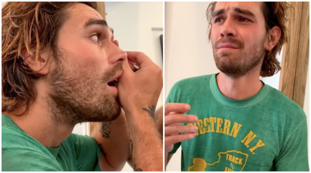 Hollywood News | KJ Apa Breaks Down As He Removes a Metal Shard From
