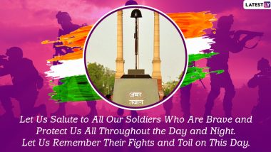 Kargil Vijay Diwas 2020 Messages and HD Images: WhatsApp Stickers, Patriotic Quotes, Facebook Greetings and SMS to Send Wishes and Honour Indian Soldiers Who Lost Their Lives in The Kargil War