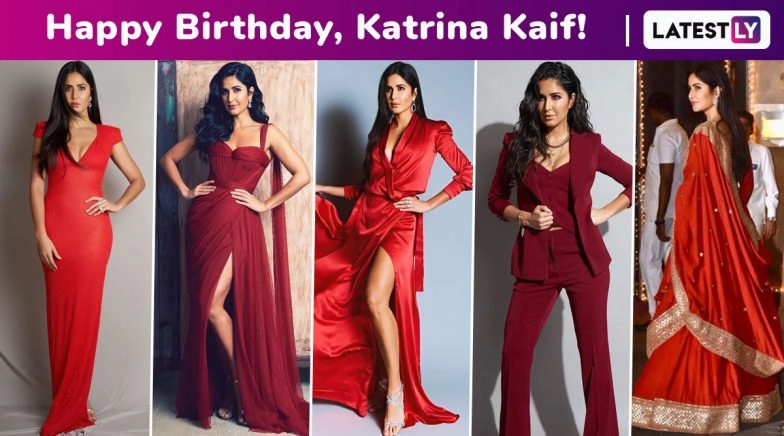 Katrina Kaif Birthday Special: A Shade of Red for Every Mood, Showstopper Colour for All Seasons!