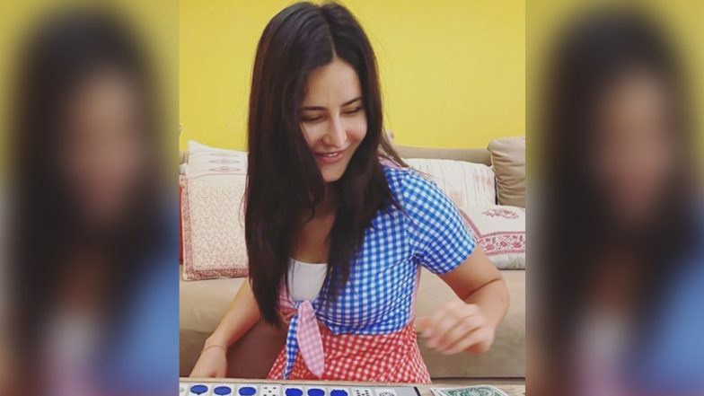 Katrina Kaif Enjoying a Play Date Looking Thrifty Chic in a Rs.1000 Colourblock Kindergarten Uniform Inspired Gingham Dress!