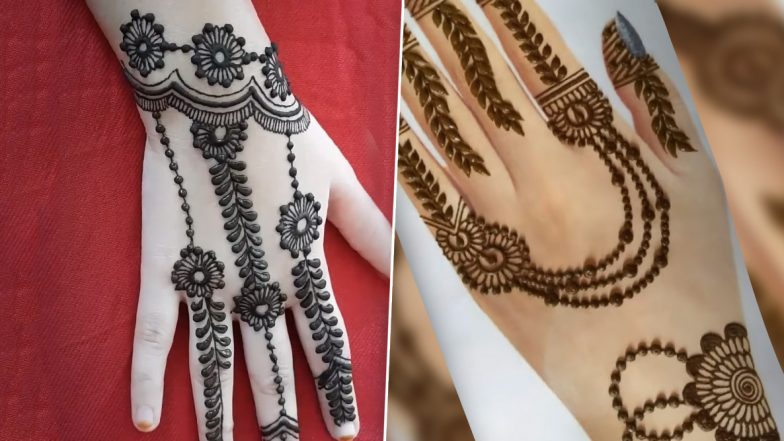 New Eid al-Adha 2020 Easy Arabic Mehendi Designs for Hands: Latest Simple DIY Mehndi Images & Indian Henna Patterns to Adorn Your Palms This Bakrid (Watch Videos)