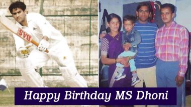 MS Dhoni Birthday Special: Rare Pictures of Mahi Before He Became the Golden Boy of Indian Cricket (See Pics)