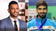 IPL 2020 Update: India Badminton Ace Kidambi Srikanth Excited to Watch MS Dhoni Return to Action When Indian Premier League 13 Kicks-Off in UAE