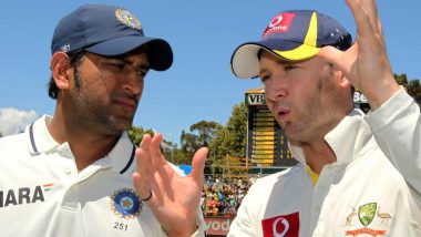 ICC Shares Throwback Picture of MS Dhoni and Michael Clarke, Fans Come Up with Hilarious Captions