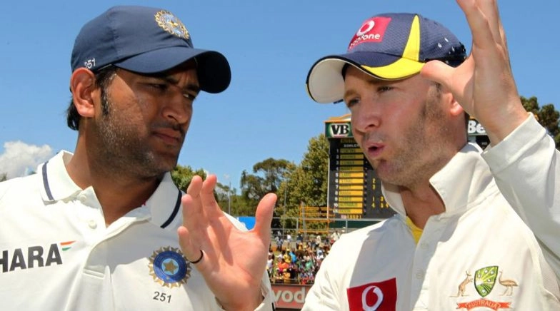 ICC Shares Throwback Picture of MS Dhoni and Michael Clarke
