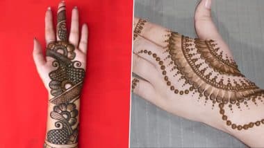 Latest Eid al-Adha 2020 Mehndi Designs: Simple 5-Minute Mehendi Designs & Indian Henna Patterns to Apply on Your Palms Ahead of Bakrid (Watch DIY Videos)