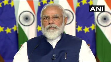 India-EU Summit 2020: PM Narendra Modi Calls For 'Long-Term Joint Strategy' to Combat COVID-19 and Climate Change