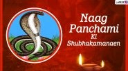Nag Panchami 2020 Wishes in Hindi and HD Images: WhatsApp Stickers, Facebook Messages, Sawan Greetings and Quotes to Send Naag Panchami Ki Shubkamnayein Wishes