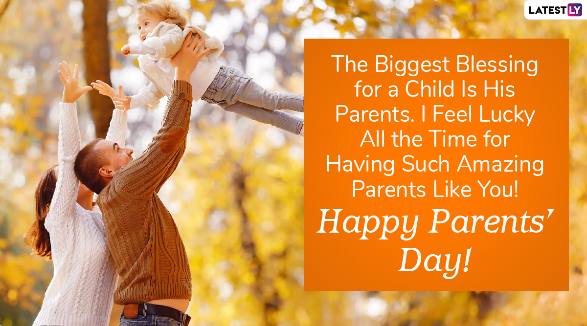 Happy Parents Day 2020 Greetings: WhatsApp Stickers, Facebook Quotes ...