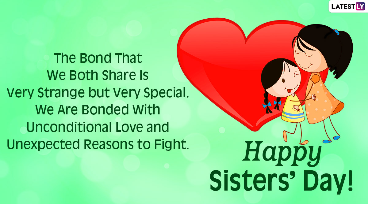 National Sisters' Day 2020 Messages: WhatsApp Stickers, GIF Images ...