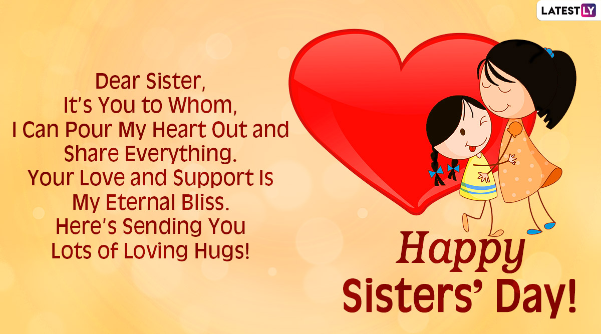 Happy National Sisters’ Day 2020 Messages & HD Images: WhatsApp ...