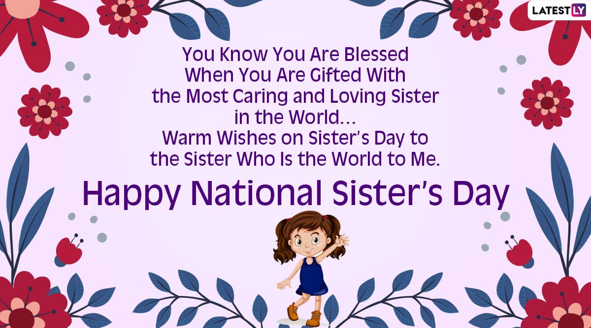 Happy Sisters' Day 2020 Greetings & HD Images WhatsApp Stickers